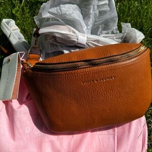Poppy & Peonies Sidekick Bag in Cognac